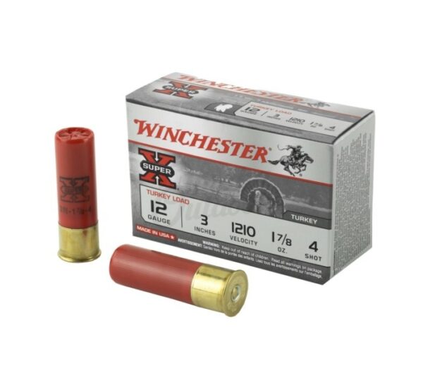 Winchester Super-X 12 Gauge 3" 1-7/8 oz Copper Plated #4 Shot- Box of 10