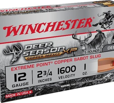 Winchester Deer Season Copper Impact XP 12 Gauge 2 3/4" 1 oz Sabot Slug- Box of 5