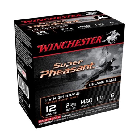 Winchester Super Pheasant 12 Gauge 2-3/4" 1-3/8 oz #6 Shot- Box of 25