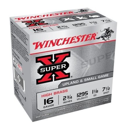 Winchester Super-X High Brass 16 Gauge 2-3/4" 1-1/8 oz #7-1/2 Shot- Box of 25