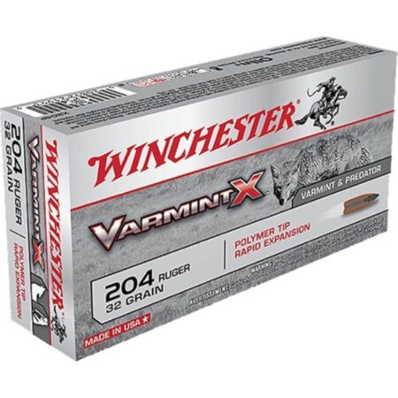 Winchester Varmint-X .204 Ruger 32 Gr. Rapid Expansion Polymer Tip- Box of 20
