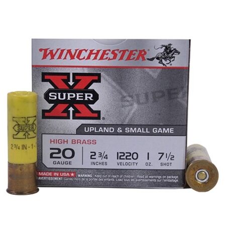 Winchester Super-X High Brass 20 Gauge 2-3/4" 1 oz #6 Shot- Box of 25