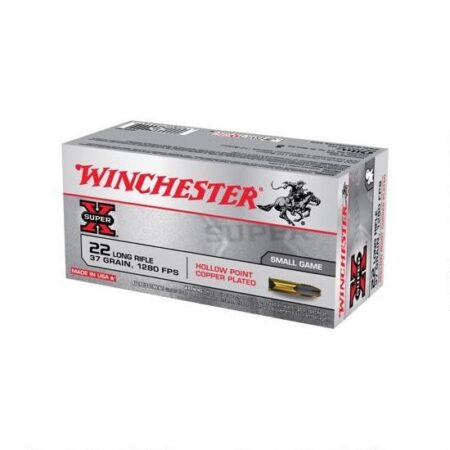 Winchester Super-X .22 Long Rifle 37 Gr. Plated Lead Hollow Point- Box of 500