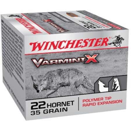 Winchester Varmint-X .22 Hornet 35 Gr. Rapid Expansion Polymer Tip- Box of 20