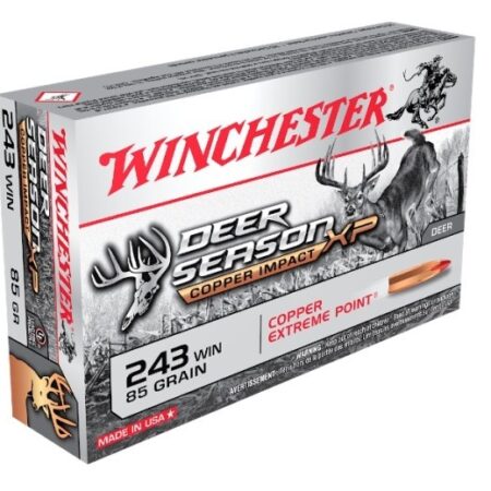 Winchester Deer Season XP Copper Impact .243 Winchester 85 Gr. Copper Extreme Point Polymer Tip- Lead-Free- Box of 20