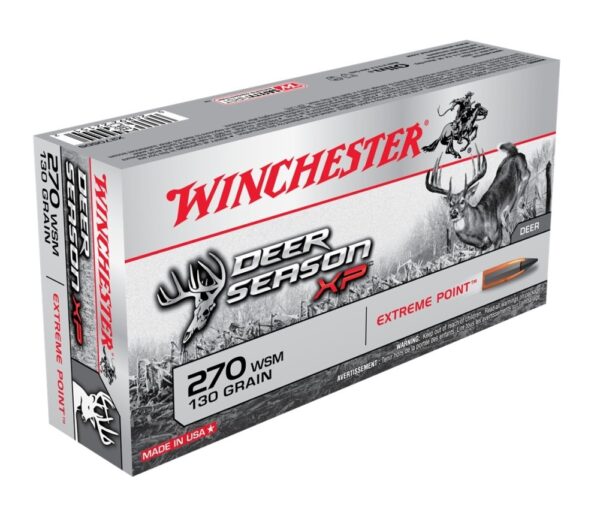 Winchester Deer Season XP .270 Winchester Short Magnum(WSM) 130 Gr. Extreme Point Polymer Tip- Box of 20