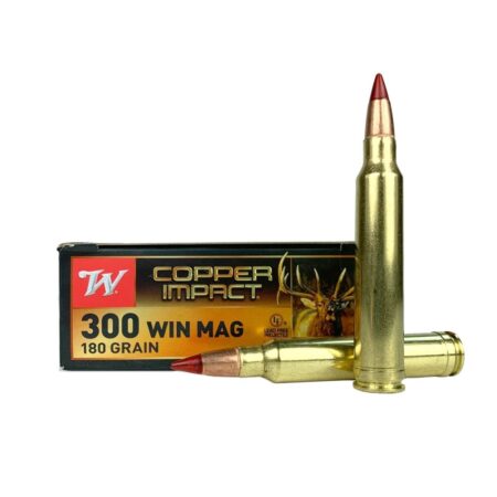 Winchester Copper Impact .300 Winchester Magnum 180 Gr. Copper Extreme Point Polymer Tip- Lead-Free- Box of 20