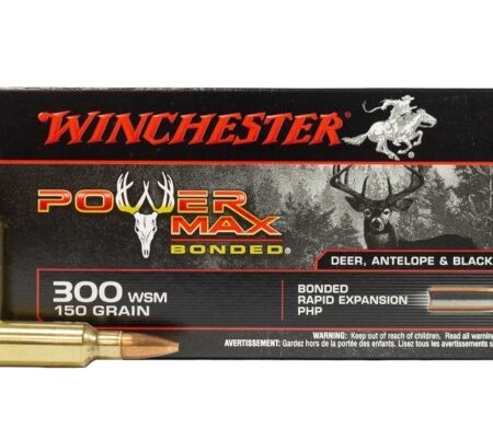 Winchester Power Max Bonded .300 Winchester Short Magnum (WSM) 150 Gr. Protected Hollow Point- Box of 20