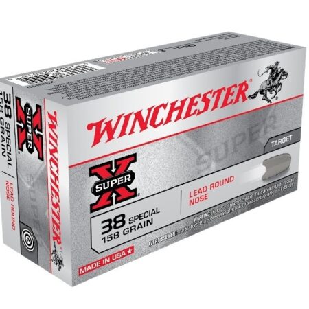 Winchester Super-X .38 Special 158 Gr. Lead Round Nose- Box of 50