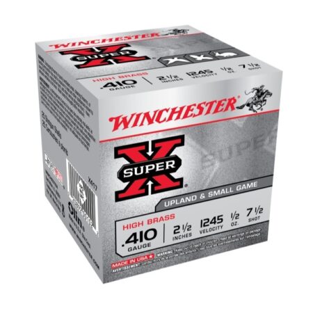 Winchester Super-X .410 Bore 2-1/2" 1/2 oz #7-1/2 Shot- Box of 25