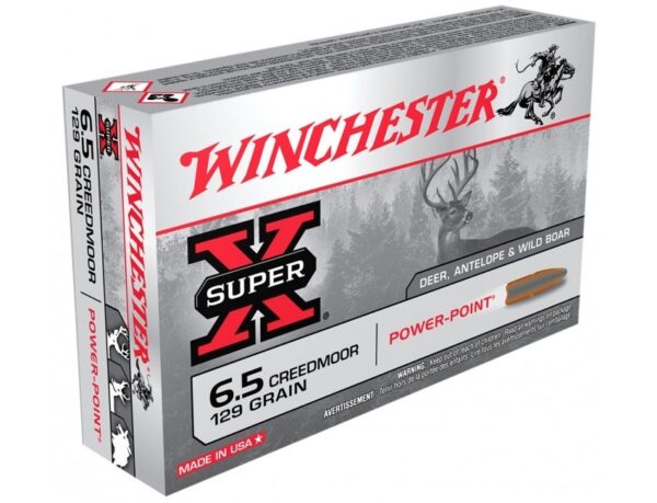 Winchester Super-X 6.5 Creedmoor 129 Gr. Power Point- Box of 20