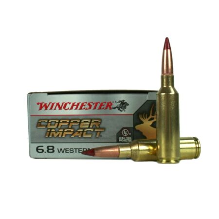 Winchester Copper Impact 6.8 Western 162 Gr. Copper Extreme Point Polymer Tip- Lead-Free- Box of 20