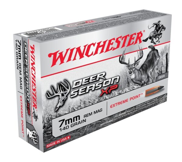 Winchester Deer Season XP 7mm Remington Magnum 140 Gr. Extreme Point Polymer Tip- Box of 20