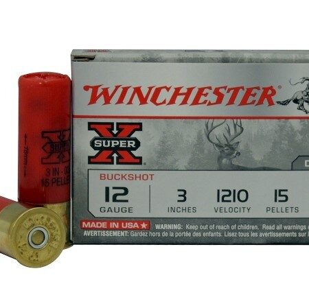 Winchester Super-X 12 Gauge 3" Buffered 00 Buckshot 15 Pellets- Box of 15