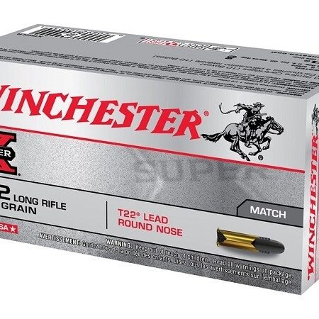 Winchester Super-X T22 Target .22 Long Rifle 40 Gr. Lead Round Nose- Box of 50