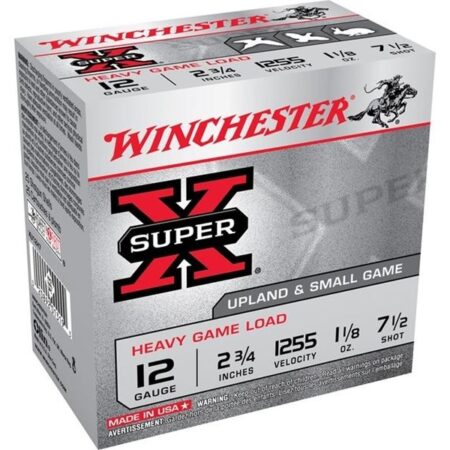 Winchester Super-X Heavy Game Load 12 Gauge 2-3/4" 1-1/8 oz #7-1/2 Shot- Case of 250