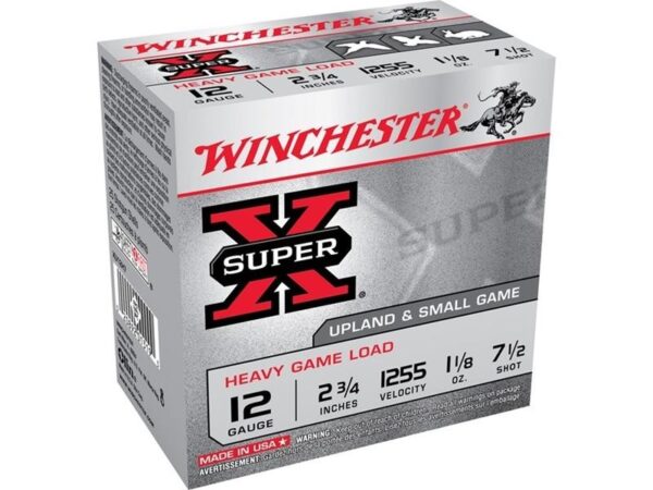 Winchester Super-X Heavy Game Load 12 Gauge 2-3/4" 1-1/8 oz #7-1/2 Shot- Case of 250