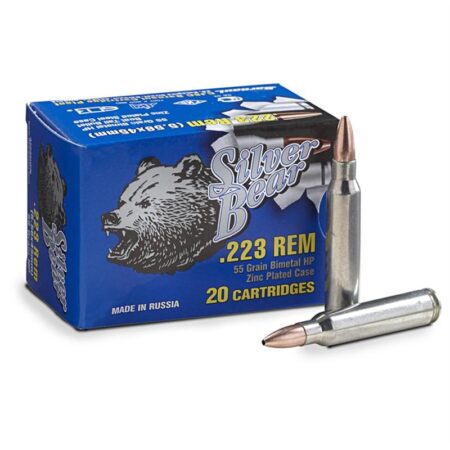 Silver Bear .223 Remington 55 Gr. HP (Bi-Metal)- Box of 20
