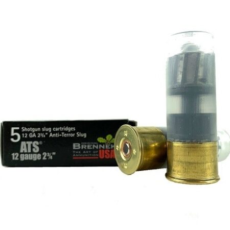 Brenneke USA ATS 12 Ga 2-3/4" 1 oz Ribbed Lead Point Slug- Box of 5