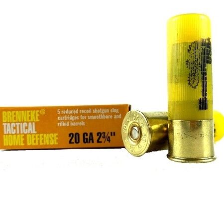 Brenneke THD Reduced Recoil 20 Gauge 2-3/4" 3/4 oz Ribbed Lead Point Slug- Box of 5