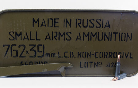 TulAmmo 7.62x39mm 122 Gr. FMJ (Bi-Metal) Steel Case Berdan Primed- Sealed Can of 640