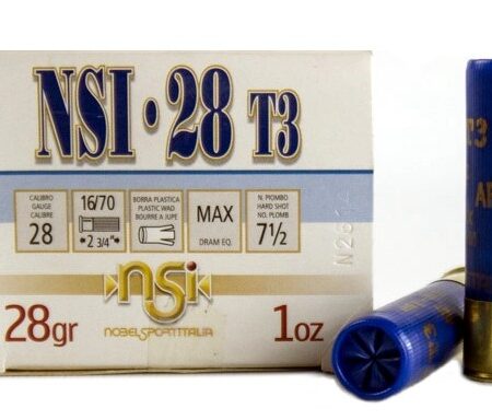 NobelSport 28 Gauge 2-3/4" 1 oz.  #7-1/2 Shot- Box of 25