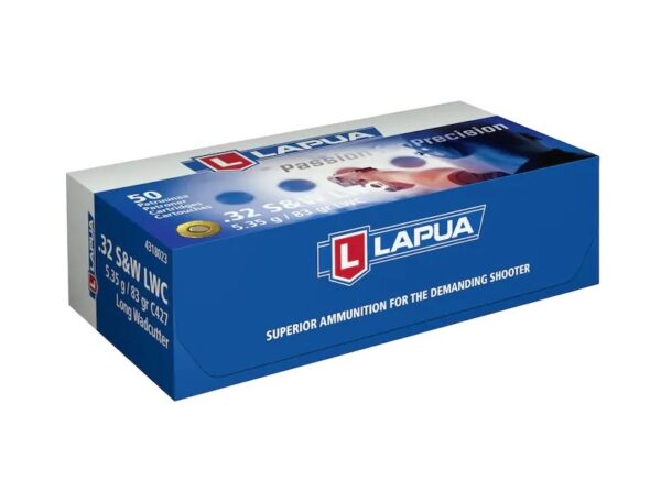Lapua .32 S&W Long 98 Gr. Lead Wadcutter- Box of 50