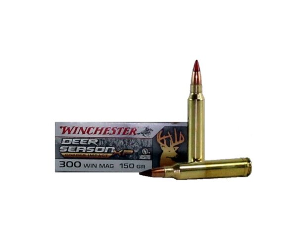 Winchester Deer Season XP Copper Impact .300 Winchester Magnum 150 Gr. Copper Extreme Point Polymer Tip- Lead-Free- Box of 20