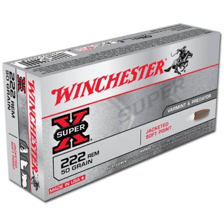 Winchester Super X .222 Rem 50 Gr. Jacketed Soft Point- Box of 20