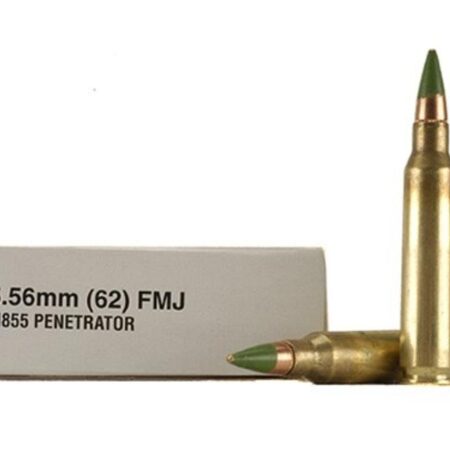 Winchester 5.56x45 NATO 62 Gr. M855 SS109 Penetrator Full Metal Jacket- Box of 20