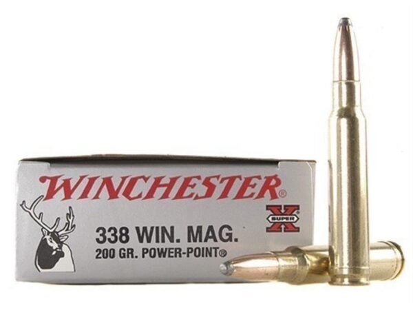 Winchester Super-X .338 Winchester Magnum 200 Gr. Power Point- Box of 20