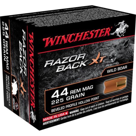 Winchester Razorback XT .44 Remington Magnum 225 Gr. Hollow Point- Lead-Free- Box of 20