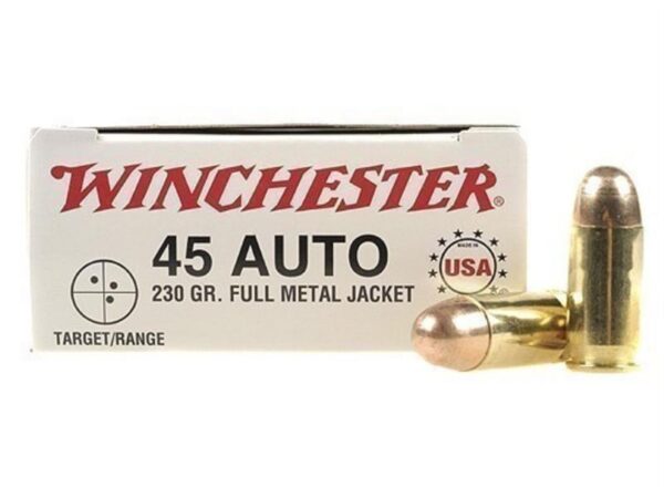 Winchester .45 ACP 230 Gr. Full Metal Jacket - Box of 50