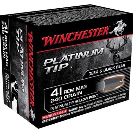 Winchester .41 Remington Magnum 240 Gr. Platinum Tip HP- Box of 20