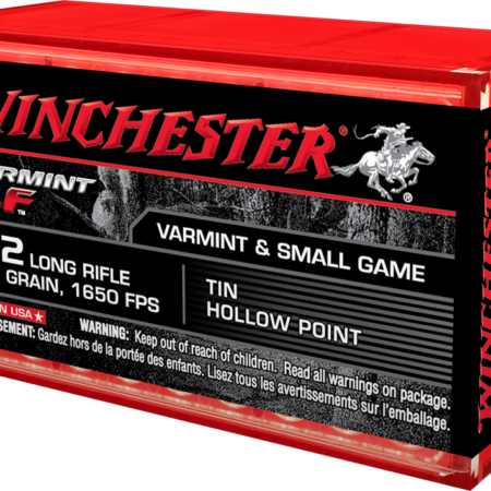 Winchester Varmint LF .22 Long Rifle 26 Gr. Lead Free- Tin Hollow Point- Box of 50