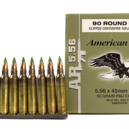 Federal American Eagle 5.56x45mm NATO 62 Gr. M855 SS109 Penetrator Full Metal Jacket- Box of 90
