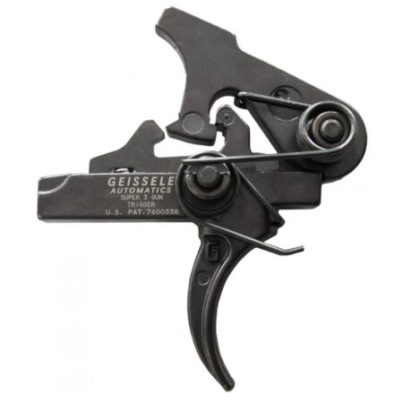 an image of the product Geissele S3G Super 3-Gun Trigger AR-15, LR-308 Small Mil-Spec Pin .154"- Matte Black - 05-152