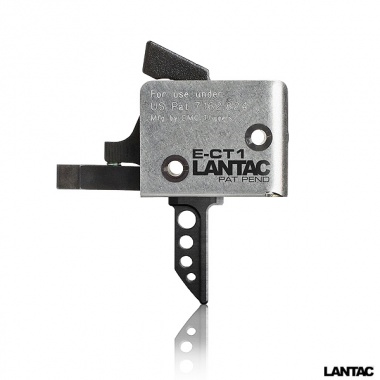 LANTAC CMC E-CT1 AR-15 Tactical Drop-In Single Stage 3.5 Lb. Trigger Group- Flat Trigger- Small Pin .154"- Black
