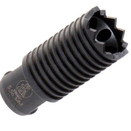 an image of the product Troy Industries AR-15 5.56mm Claymore Muzzle Brake- 1/2"-28 Thread- Matte - SBRA-CLM-05BT-0