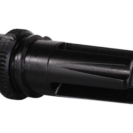 an image of the product AAC Blackout Flash Hider 51-Tooth Ratchet Suppressor Mount 5.56mm AR-15 1/2"-28 Thread- Steel Matte - 100206