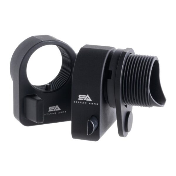 SYLVAN ARMS Gen 3 AR Folding Hinge Stock Adapter- Aluminum Black