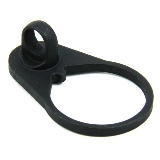 an image of the product AR15 Lower Receiver End Plate Ambidextrous Single Verticle Loop- Steel Black - MAR033