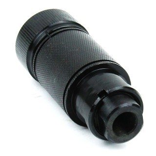 an image of the product AR15 .223/.556 Krinkov Style 3-Piece Muzzle Brake 1/2"x28 Thread with Crush Washer- Steel Black - MZ1008