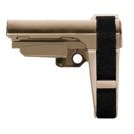 SB Tactical SBA3 Pistol Stabilizing Brace(Receiver Extension Not included)- FDE