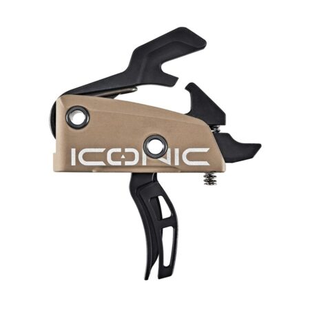 Rise Armament Iconic Independent Two Stage Curved AR Trigger w/ Anti-Walk Pins- FDE