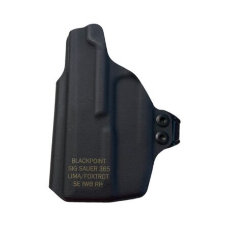 SIG SAUER P365/P365XL LIMA/FOXTROT Appendix IWB Holster- Right Hand- Black