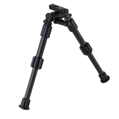 an image of the product Caldwell Accumax Premium 9-13" Bipod for M-LOK/KeyMod Rail- Carbon Fiber Black- 1082223