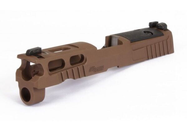 an image of the product SIG SAUER PROCUT P320 9mm Compact Slide Assembly 3.9", XRAY3/Optic Ready- Coyote- 8900175