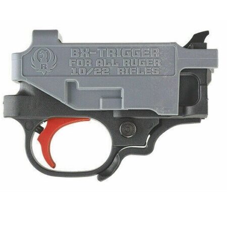 Ruger 10/22 BX Trigger Guard Assembly- 2.5-3.0 lb- Polymer Red