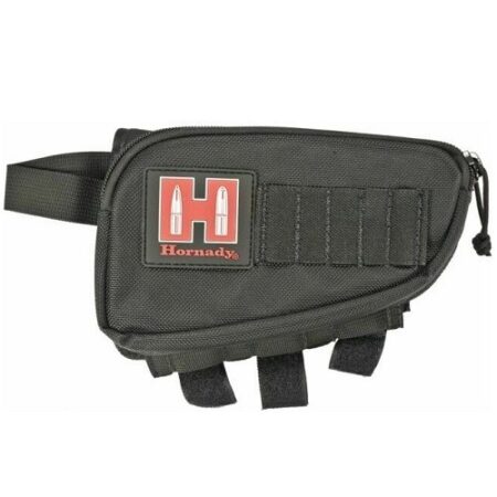 Hornady Cheek Piece Stock Pad and Accessory Pouch- Right Handed Black